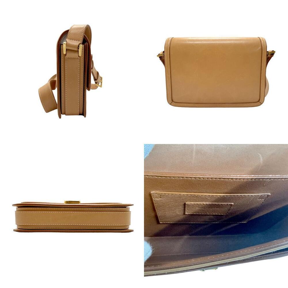 Saint Laurent Bag Leather Shoulder Brown Camel Brown Tan